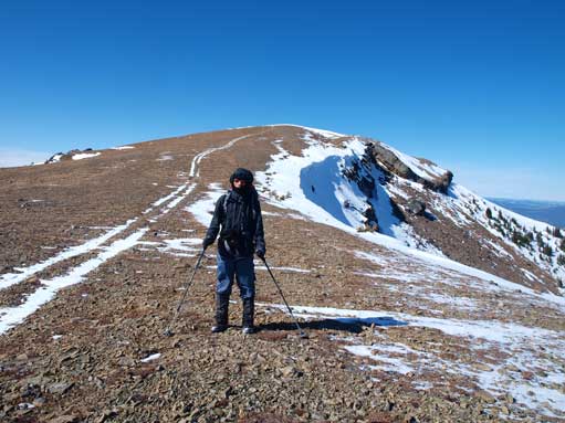 And looking back. Note the ATV trail.