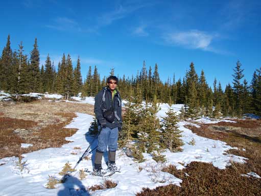 Me enjoying the bluebird day