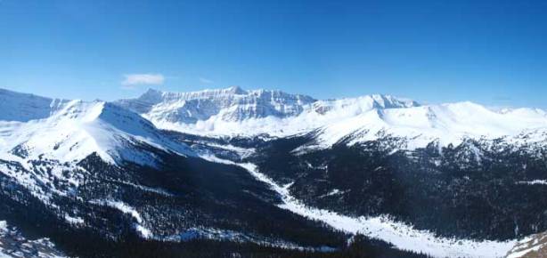 Evelyn Creek Valley from the wrong peak