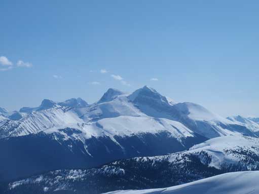 Charlton and Unwin from near the true summit