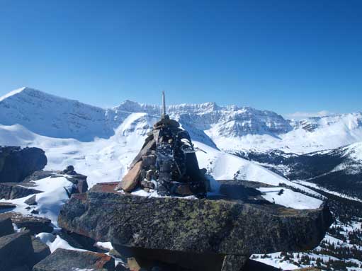 The summit cairn
