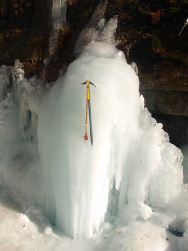 I played around near this interesting ice formation