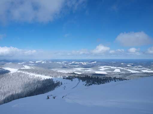 Time to go down. It's unusual for this area to have this amount of snow.
