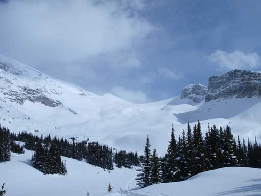 One last view of Crowfoot's big slope