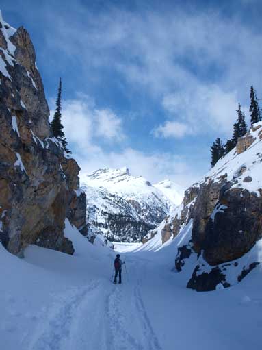 Going out through the canyon