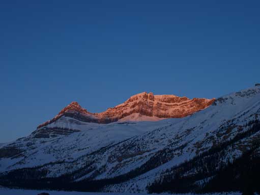 Nice alpenglow on Thompson