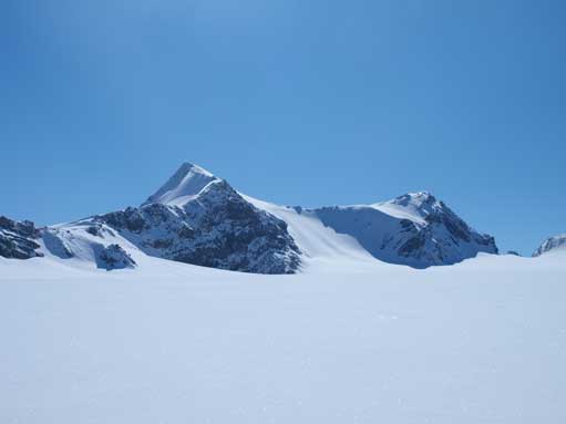 The two peaks of Olive. True summit on right.