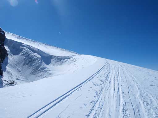 Going up this wind scoop / ramp