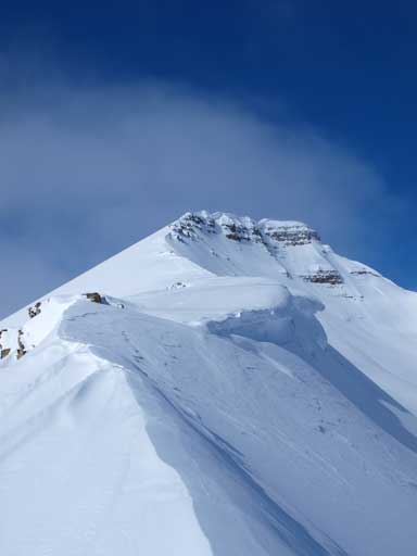 Looking towards the true summit