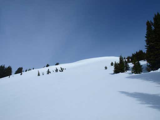 The upper open slope