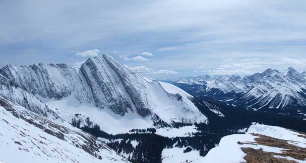 Looking south towards Chester from the summit.