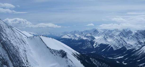 Looking south over the summit of Little Chester