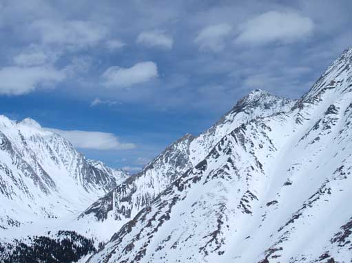 Summit of Mt. Galatea on right.