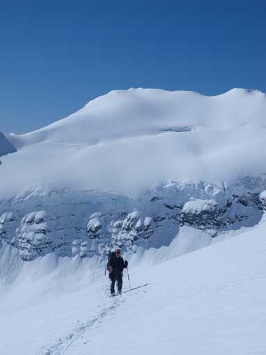 Ben with the seracs behind. Giant views!