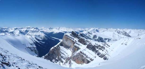 Back down the ridge, the last look at the other side before dropping down to the glacier