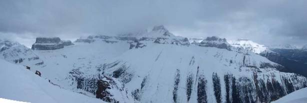 Mount Eramus was hidden in the clouds. Even its sub peaks are impressive
