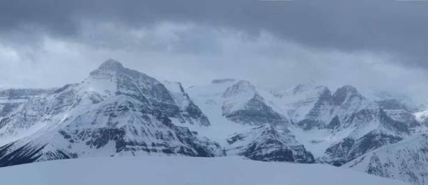 Mount Outram looks impressive. Forbes didn't show up for us.