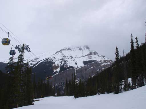 Mount Bourgeau from the ski-out. I was skiing in though.