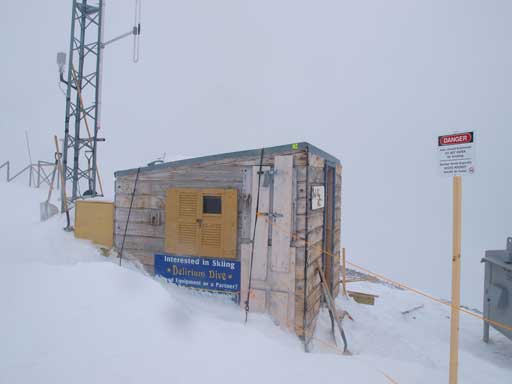 Lots of man-made features on the summit