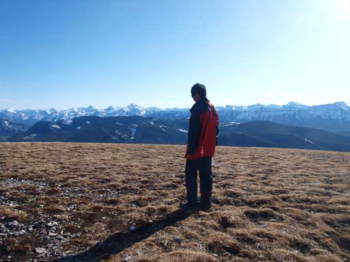 Me soaking in the views.