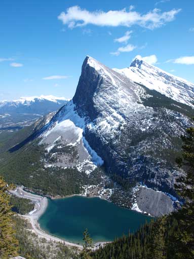 Another view of Ha Ling, with the pond below