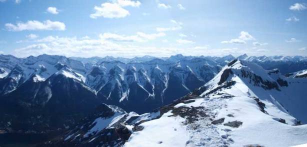 Looking across Goat Range towards West.