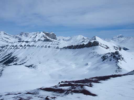 Looking down to Purple Bowl from Purple Peak