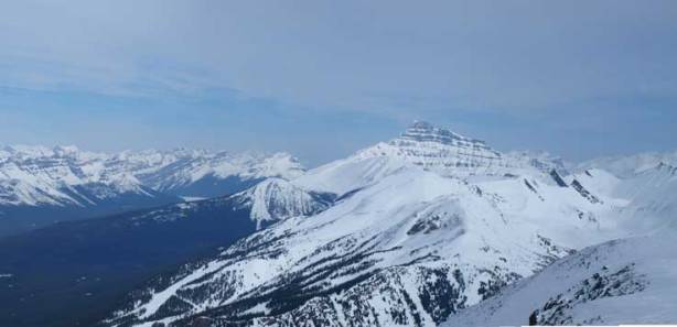 Mt. Hector dominates the view towards North
