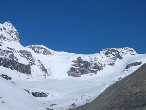 Impressive ice scenery on Mt. Athabasca