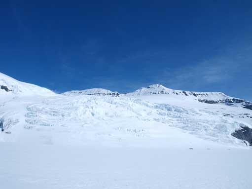 The icefall coming down from Andromeda