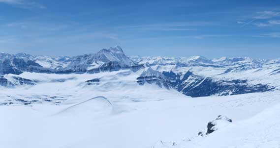 Mount Bryce, and behind it is the Bush River Valley
