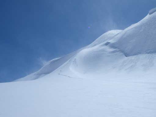 Looking back towards my up-tracks. This is NOT the correct route.