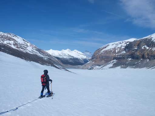 Now comes the long walk. I tried to see how long I could close my eyes without falling...