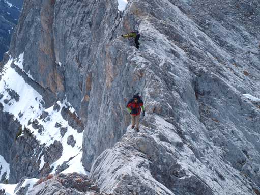 Me going back to the summit to retrieve my camera.
