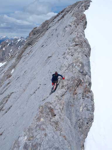 Diana descending from the true summit