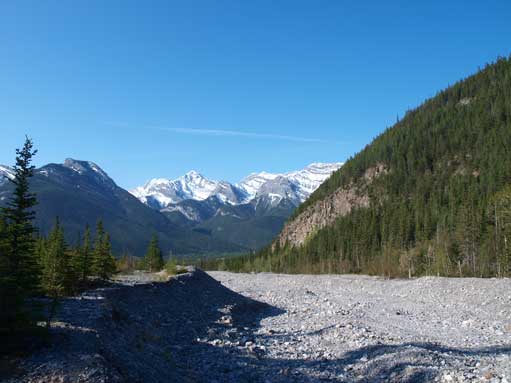 Near the start of Jura Creek. It was bluebird in the morning