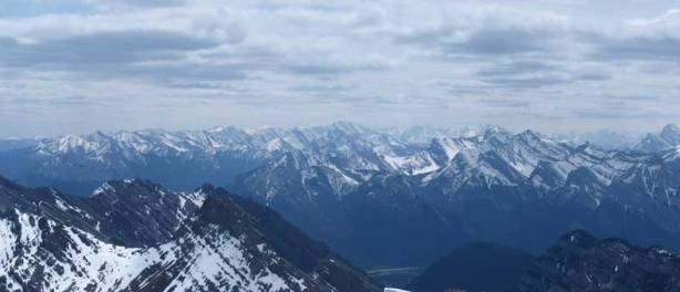 Peaks towards South.