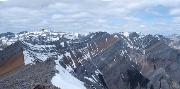 Unnamed peaks towards North, from the summit. I believe the high peak on left side of Mount Townsend