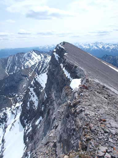 The other side is a shear drop-off.