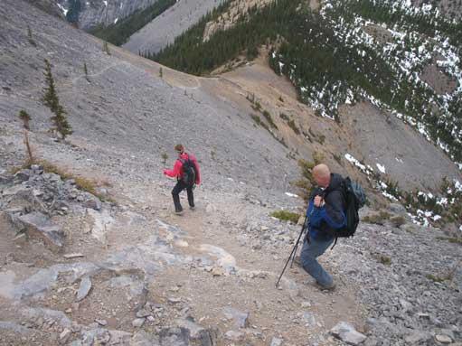 Time to go down. I grouped with these guys for the descent