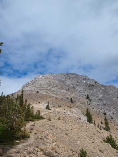 Looking back towards the summit
