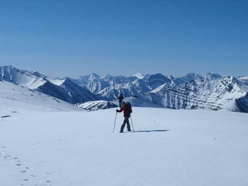 Looks like a high line ski touring!