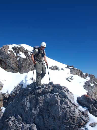 Eric balancing over the crux