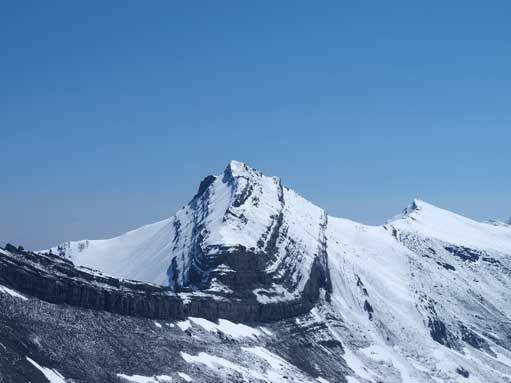 Tripoli Mountain. Good thing we didn't try to traverse the direct ridge-line towards Cheviot.