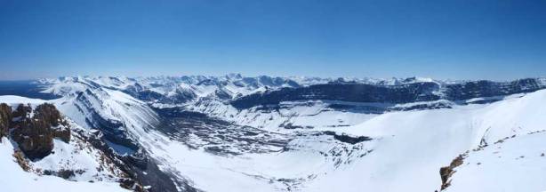 This is Cardinal River Valley. We would go out this way.