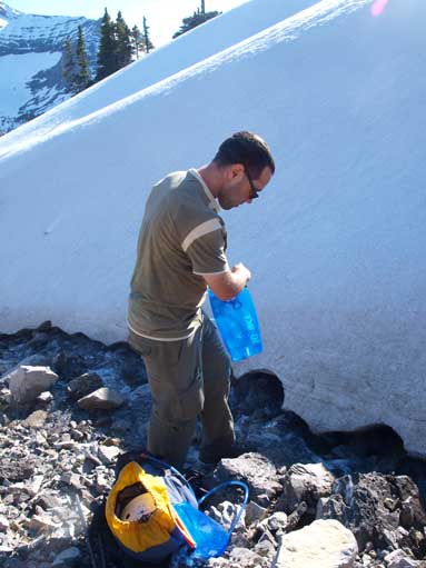 We refilled water here. 