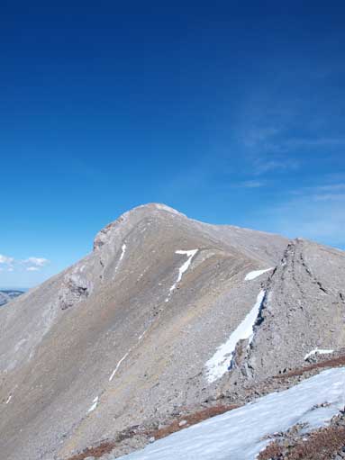 Looking back towards Nihahi Ridge from Nihahi/Compression col