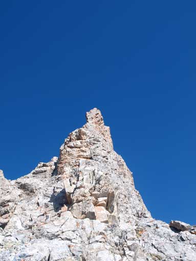 I went around it to save some exposed scrambling