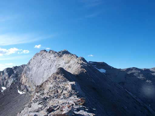 More exposed sections before the summit