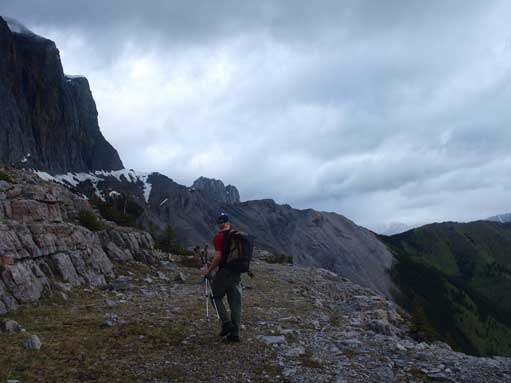 Neil checking out from the pass